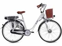 E-Bike LLOBE "White Motion 3.0 36V / 10,0Ah" E-Bikes Gr. 50 cm, 28 Zoll (71,12 cm),
