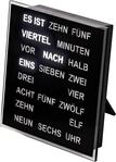 Tischuhr AMS "T1232", schwarz, Tischuhren