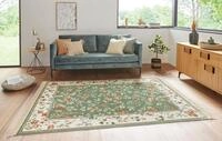 HANSE Home Teppich "Orient Flowers" rechteckig 5 mm H&ouml;he Kurzflor mit Fransen,
