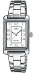 Quarzuhr, silber (silberfarben, we&szlig;), CASIO TIMELESS COLLECTION, Armbanduhren,