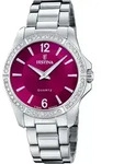 Quarzuhr FESTINA "Mademoiselle", silber (silberfarben, beere, beere), Armbanduhren,