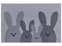 HANSE Home Fußmatte "Bunny Family", rechteckig, Schmutzfangmatte, In-& Outdoor,