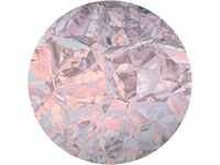 KOMAR Vliestapete "Glossy Crystals" Tapeten 125x125 cm (Breite x Höhe), rund und
