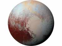 KOMAR Vliestapete "Pluto" Tapeten 125x125 cm (Breite x Höhe), rund und...