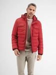 Winterjacke LERROS "Steppjacke mit abnehmbarer Kapuze", Herren, Gr. M, rot (ruby