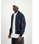 Bomberjacke ALPHA INDUSTRIES "MA-1 TTC Light", Herren, Gr. S, blau (ultra navy),
