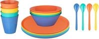 KOZIOL Geschirr-Set "NORA SET LOLLIPOP" 100% recycelbar, 100% made in Germany, 100%