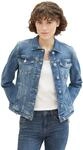 TOM TAILOR Jeansjacke ohne Kapuze mit Knopfleiste und Hemdkragen