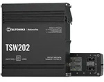 TELTONIKA Netzwerk-Switch "TSW202", schwarz, B:15cm H:3,5cm T:17,5cm,