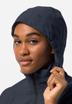 Regenmantel JACK WOLFSKIN "NORDEN PORT COAT W", Damen, Gr. XXL (48), blau...