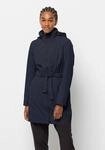 Regenmantel JACK WOLFSKIN "NORDEN PORT COAT W", Damen, Gr. XXL (48), blau...