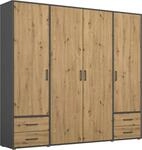 rauch Dreht&uuml;renschrank "Kleiderschrank Schrank Garderobe W&auml;scheschrank VOYAGER" in