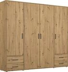 rauch Dreht&uuml;renschrank "Kleiderschrank Schrank Garderobe W&auml;scheschrank VOYAGER" in
