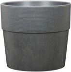 Scheurich Blumentopf "CARBON 40/266 GROOVE+" frostfest, UV-best&auml;ndig,