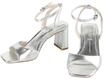 High-Heel-Pumps BUFFALO "Buffalo april Neat Vegan Nappa", Damen, Gr. 37, silber,