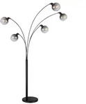 GLOBO LIGHTING Stehlampe "SEYMOUR", schwarz (schwarz matt), 1 Stk., Leuchten,