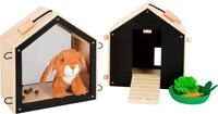 Spielwelt SMALL FOOT "Hasenstall mit Auslauf", bunt, Spielfigurenwelten, KinderB:24cm