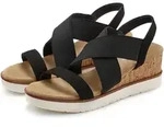 Sandalette LASCANA "Sommerschuh, offener Schuh, Sandale, Keilsandalette", Damen, Gr.