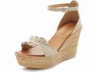 Sandalette LASCANA Gr. 37, beige Damen Schuhe Riemchensandale Sandalette Sandaletten