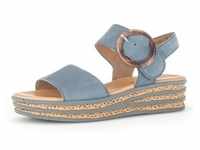 Keilsandalette GABOR Gr. 37, blau (jeansblau) Damen Schuhe Sandaletten...
