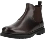 Stiefelette GEOX "Geox Stiefelette Leder/Textil", Damen, Gr. 41, braun (coffee),