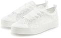Sneaker LASCANA "Schn&uuml;rhalbschuhe, Freizeitschuhe", Damen, Gr. 42, wei&szlig;,