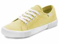 Sneaker LASCANA Gr. 35, gelb Damen Schuhe Canvassneaker Sneaker low Skaterschuh aus