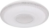 GLOBO LIGHTING LED Deckenleuchte "KLEMENS", wei&szlig;, 1, &Oslash; 50cm H: 9cm, 1 Stk.,