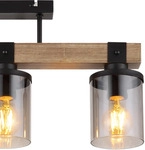 GLOBO LIGHTING Deckenleuchte "LILA", braun (schwarz), 1 Stk., Leuchten,