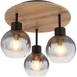 GLOBO LIGHTING Deckenleuchte "MOITAS", schwarz (schwarz matt), 3, &Oslash; 38cm H: 30cm, 1