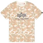 T-Shirt ALPHA INDUSTRIES "Basic T-Shirt BL Camo", Herren, Gr. S, beige (sand camo),