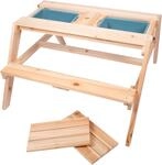 Garten-Kindersitzgruppe SMALL FOOT, beige (natur), Sitzm&ouml;bel-Sets, Kinder,