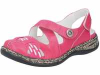 Klettschuh RIEKER Gr. 41, pink (fuchsia) Damen Schuhe Riemchenpumps Sommerschuh,