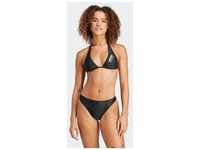 Bustier-Bikini ADIDAS PERFORMANCE "SPW NECKH BIK" Gr. L, N-Gr, schwarz-weiß (black,
