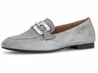 Loafer GABOR Gr. 37, grau Damen Schuhe Slip ons