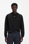 Langarmshirt HUGO "Daposo", Herren, Gr. L, schwarz (schwarz001), Single Jersey,