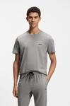 T-Shirt BOSS "Mix&Match T-Shirt R", Herren, Gr. M (50), grau (medium_grau_033),