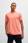 BOSS GREEN Rundhalsshirt "Tee" mit gummiertem Kontrast-Logo