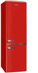 AMICA Kühl-/Gefrierkombination "KGCR 387 102", C (A-G), silber (rot), AMICA Kühl-/Gefrierkombination "KGCR 387 102", C (A-G), silber (rot),