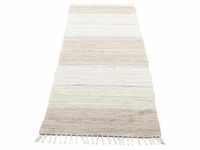 THEKO Läufer "Stripe Cotton", rechteckig, Handweb Flachgewebe, reine Baumwolle,