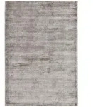 Teppich TOM TAILOR HOME "Shine uni" Gr. 4, grau, B:160cm H:8mm L:230cm, Viskose,