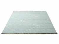 Teppich SANSIBAR "Braderup" Teppiche Gr. B/L: 60 cm x 100 cm, 2 mm, 1 St., blau
