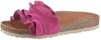 Pantolette VERBENAS "Rocio Roda", Damen, Gr. 36, pink (fuchsia), Veloursleder,