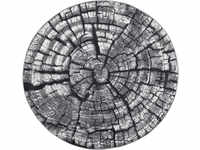 Gino Falcone Teppich "Aurora GF-095", rund, Holz Optik, ideal im Wohnzimmer &