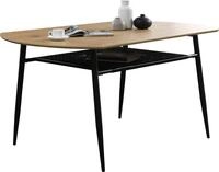 SalesFever Esstisch "Familienfreundlicher Tisch" Stilvolle Ablage aus Metall und