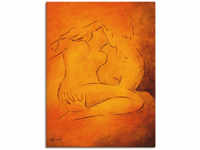 Leinwandbild ARTLAND "Flammende Leidenschaft" Bilder Gr. B/H: 60 cm x 80 cm,...