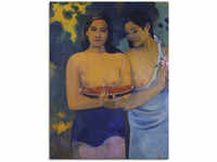 Wandbild ARTLAND "Zwei Frauen von Tahiti. 1899" Bilder Gr. B/H: 45 cm x 60 cm,
