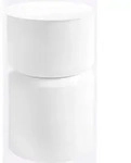 Beistelltisch HEINE HOME, wei&szlig;, B:26,5cm H:41cm T:26,5cm, Tische, Beistelltisch