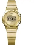 Chronograph CASIO VINTAGE, gold (goldfarben, gelbgoldfarben), Armbanduhren, Damen,