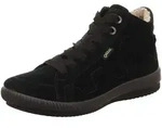 Ankleboots LEGERO "Legero Stiefelette Leder", Damen, Gr. 38,5, Textil, schwarz,